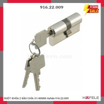 RUỘT KHÓA 2 ĐẦU CHÌA 31/40MM Hafele 916.22.009