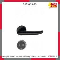 Mặt ngoài khóa DT710C màu đen mờ tay J HÄFELE 917.63.633