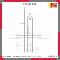 Bộ Ốc Vít No.2 stst.matt DT700/710 HÄFELE 917.80.852