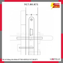 Bộ vít dùng cho khóa DT700 HÄFELE 917.80.871