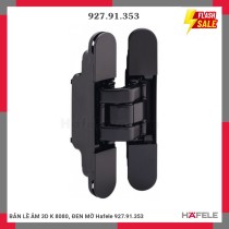 BẢN LỀ ÂM 3D K 8080, ĐEN MỜ Hafele 927.91.353