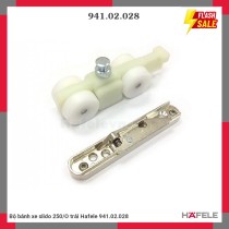 Bộ bánh xe slido 250/O trái Hafele 941.02.028