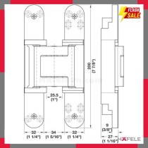 Bản lề âm TECTUS TE 540 3D A8 Hafele 924.17.353