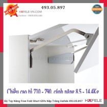 Bộ Tay Nâng Free Fold Short G5fs Nắp Trắng Hafele 493.05.897