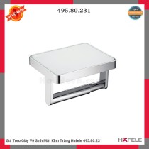 Giá Treo Giấy Vệ Sinh Mặt Kính Trắng Hafele 495.80.231