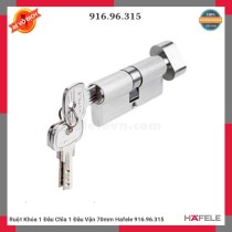 Ruột Khóa 1 Đầu Chìa 1 Đầu Vặn 70mm Hafele 916.96.315