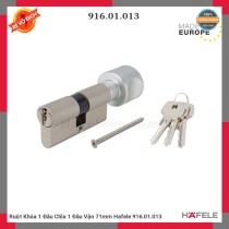 Ruột Khóa 1 Đầu Chìa 1 Đầu Vặn 71mm Hafele 916.01.013