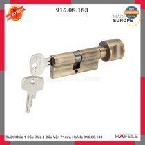 Ruột Khóa 1 Đầu Chìa 1 Đầu Vặn 71mm Hafele 916.08.183