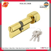 Ruột Khóa 1 Đầu Chìa 1 Đầu Vặn 81mm Hafele 916.01.068