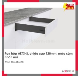 Ray Hộp Alto-S Nhấn Mở H120mm Hafele 552.35.345