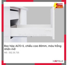 Ray Hộp Alto-S Nhấn Mở H80mm Hafele 552.35.735