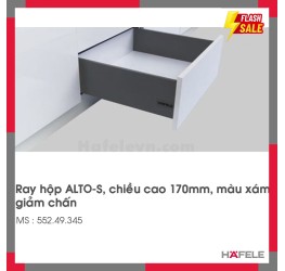 Ray Hộp Alto-S Giảm Chấn H170mm Hafele 552.49.345