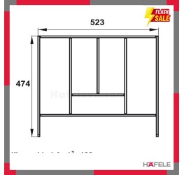 Khay Chia Ngăn Kéo Rộng 600mm Hafele 552.52.807