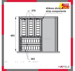 Khay Chia Ngăn Kéo 500mm Bằng Inox Hafele 552.52.891