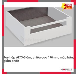 Ray Hộp Alto-S Nhấn Mở Giảm Chấn H170mm Hafele 552.55.708