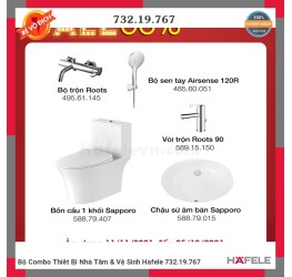 Bộ Combo Thiết Bị Nhà Tắm & Vệ Sinh Hafele 732.19.767