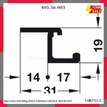 Ray trượt trên bằng nhôm 3500mm HÄFELE 405.56.003