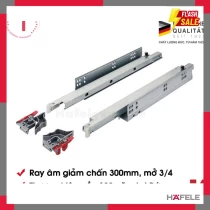 Ray Âm EPC Plus Giảm Chấn Mở 3/4 D300mm Hafele 433.03.002