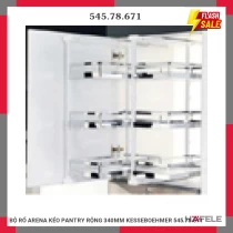 BỘ RỔ ARENA KÉO PANTRY RỘNG 340MM KESSEBOEHMER 545.78.671