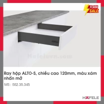 Ray Hộp Alto-S Nhấn Mở H120mm Hafele 552.35.345