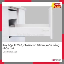 Ray Hộp Alto-S Nhấn Mở H80mm Hafele 552.35.735