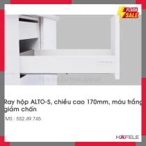 Ray Hộp Alto-S Giảm Chấn H170mm Hafele 552.49.745