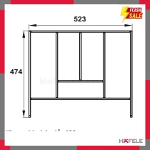 Khay Chia Ngăn Kéo Rộng 600mm Hafele 552.52.807