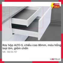 Ray Hộp Alto-S Giảm Chấn H80mm Hafele 552.55.707