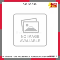 BỘ CỬA CHỚP =KÍNH 900X780MM MÀU ĐEN KESSEBOEHMER 561.56.398