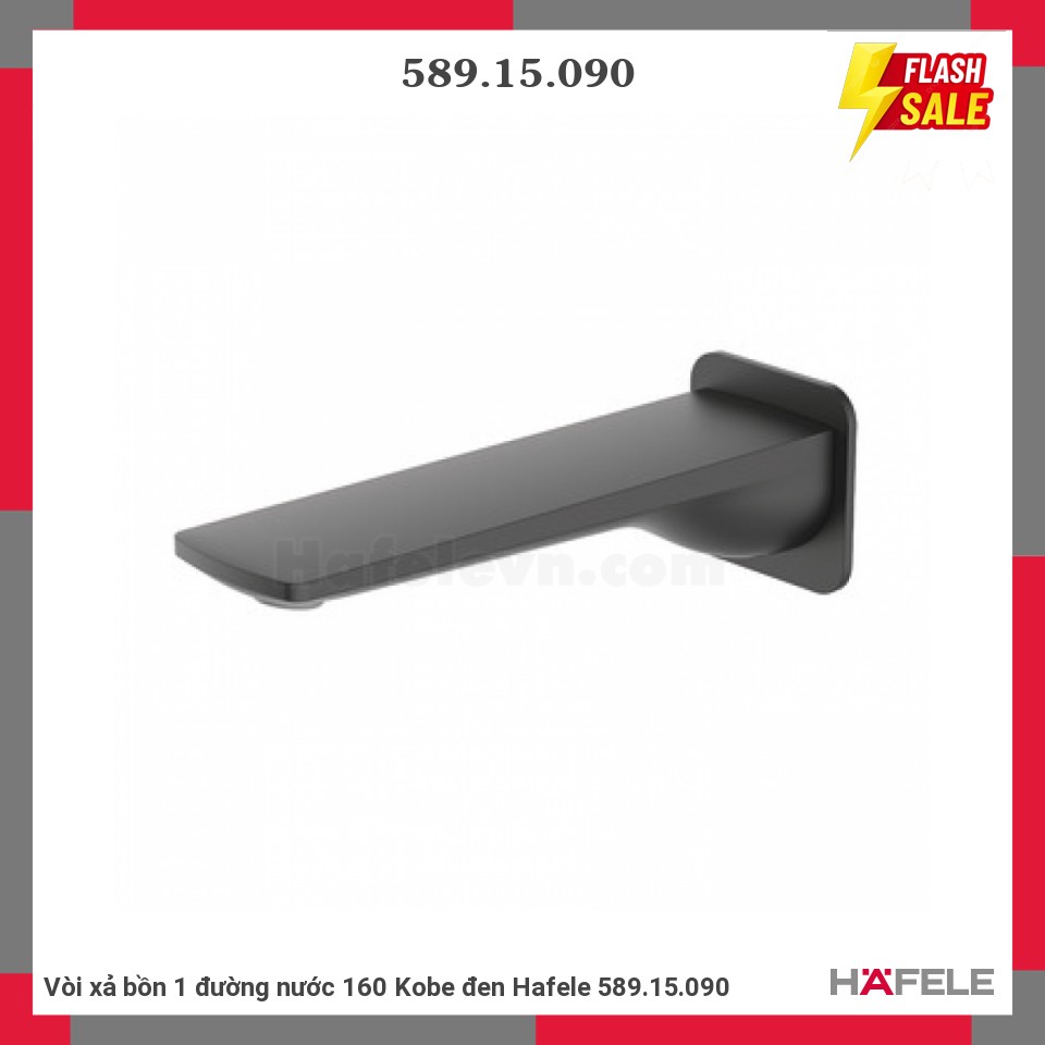 Vòi xả bồn 1 đường nước 160 Kobe đen Hafele 589.15.090