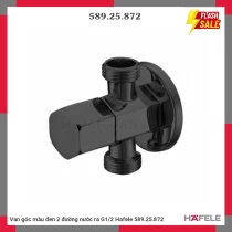 Van góc màu đen 2 đường nước ra G1/2 Hafele 589.25.872