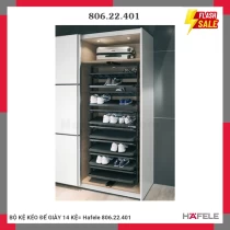 BỘ KỆ KÉO ĐỂ GIÀY 14 KỆ= Hafele 806.22.401