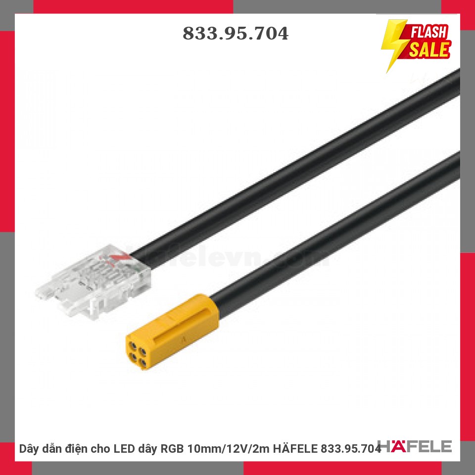 Dây dẫn điện cho LED dây RGB 10mm/12V/2m HÄFELE 833.95.704