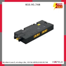 Bộ chia 6 Loox 5, có cổng c.tắc, 12V 5A HÄFELE 833.95.748