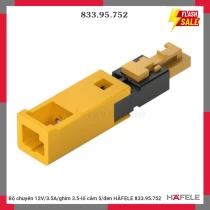 Bộ chuyển 12V/3.5A/ghim 3.5-lổ cắm 5/đen HÄFELE 833.95.752