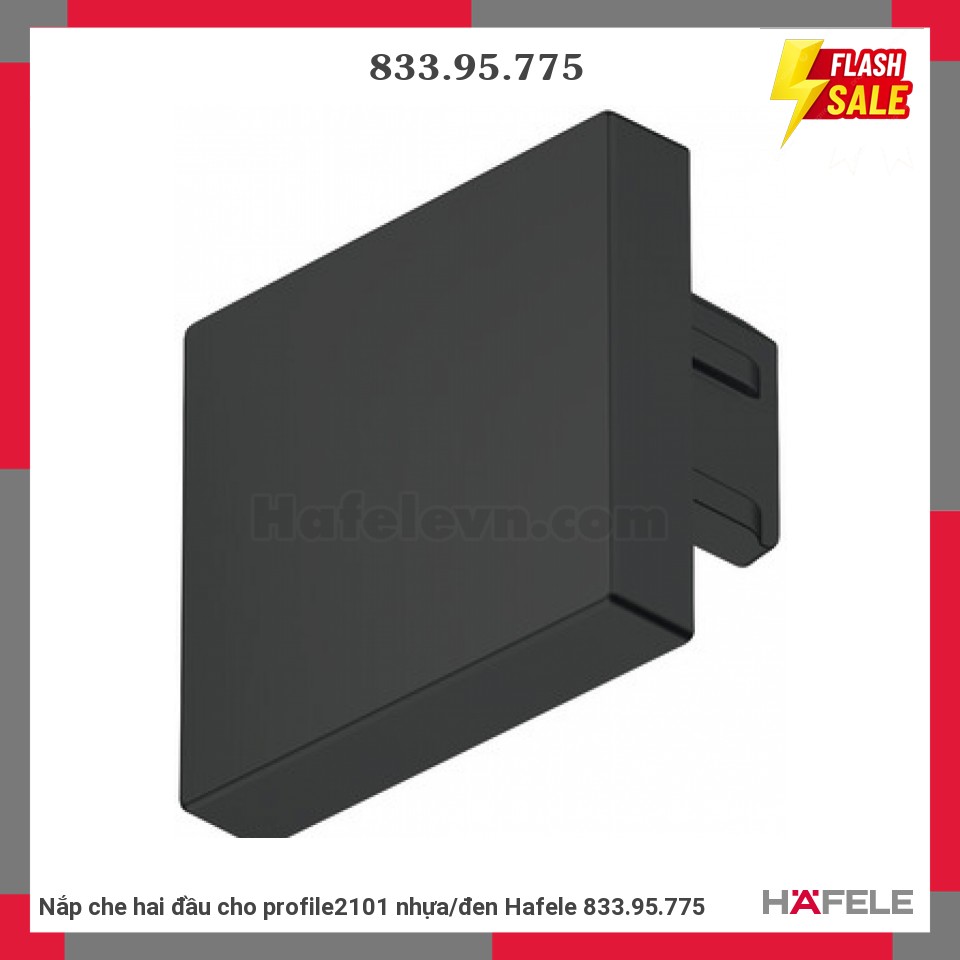 Nắp che hai đầu cho profile2101 nhựa/đen Hafele 833.95.775