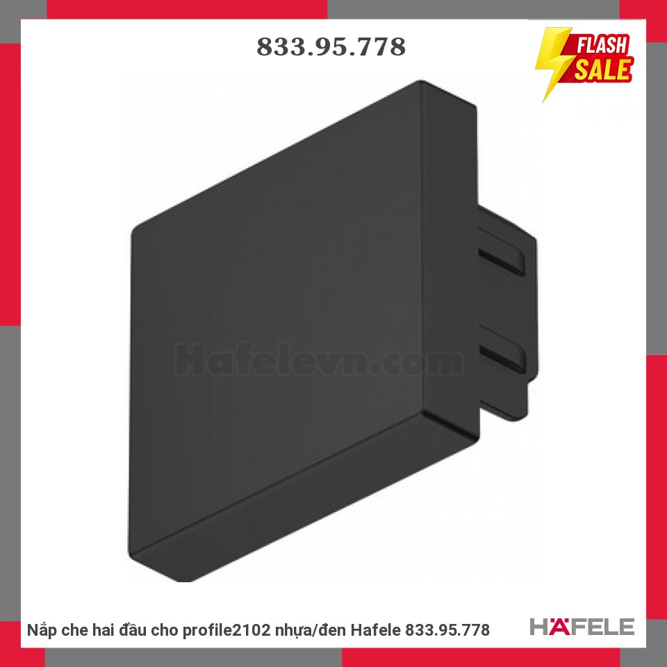Nắp che hai đầu cho profile2102 nhựa/đen Hafele 833.95.778