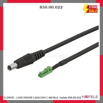 E-DRIVE - LOOX DRIVER LEAD/24V/1.4M/BLK. Hafele 850.00.022