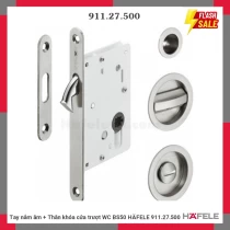 Tay nắm âm + Thân khóa cửa trượt WC BS50 HÄFELE 911.27.500