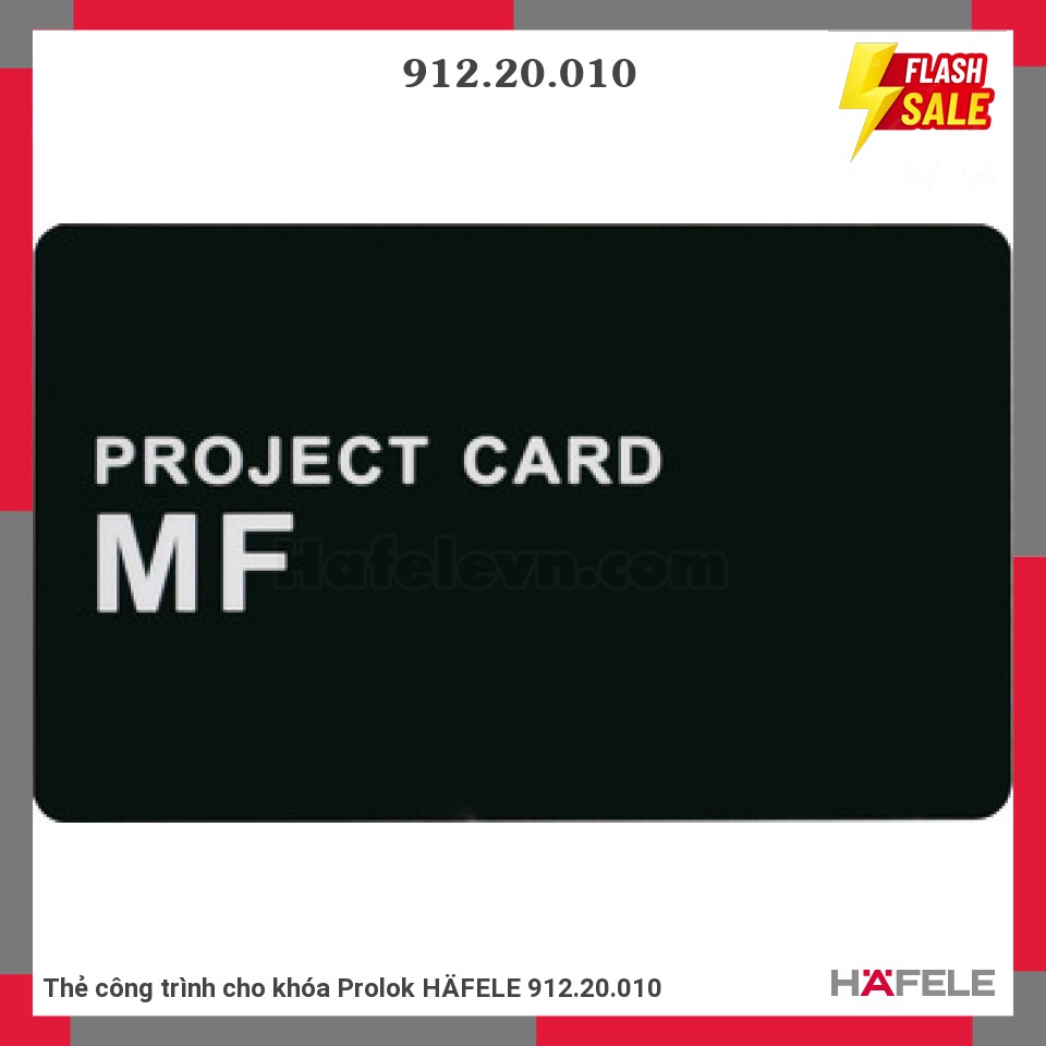 Thẻ công trình cho khóa Prolok HÄFELE 912.20.010