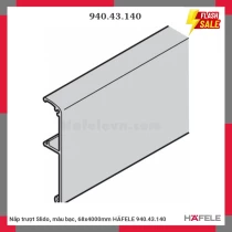 Nắp trượt Slido, màu bạc, 68x4000mm HÄFELE 940.43.140