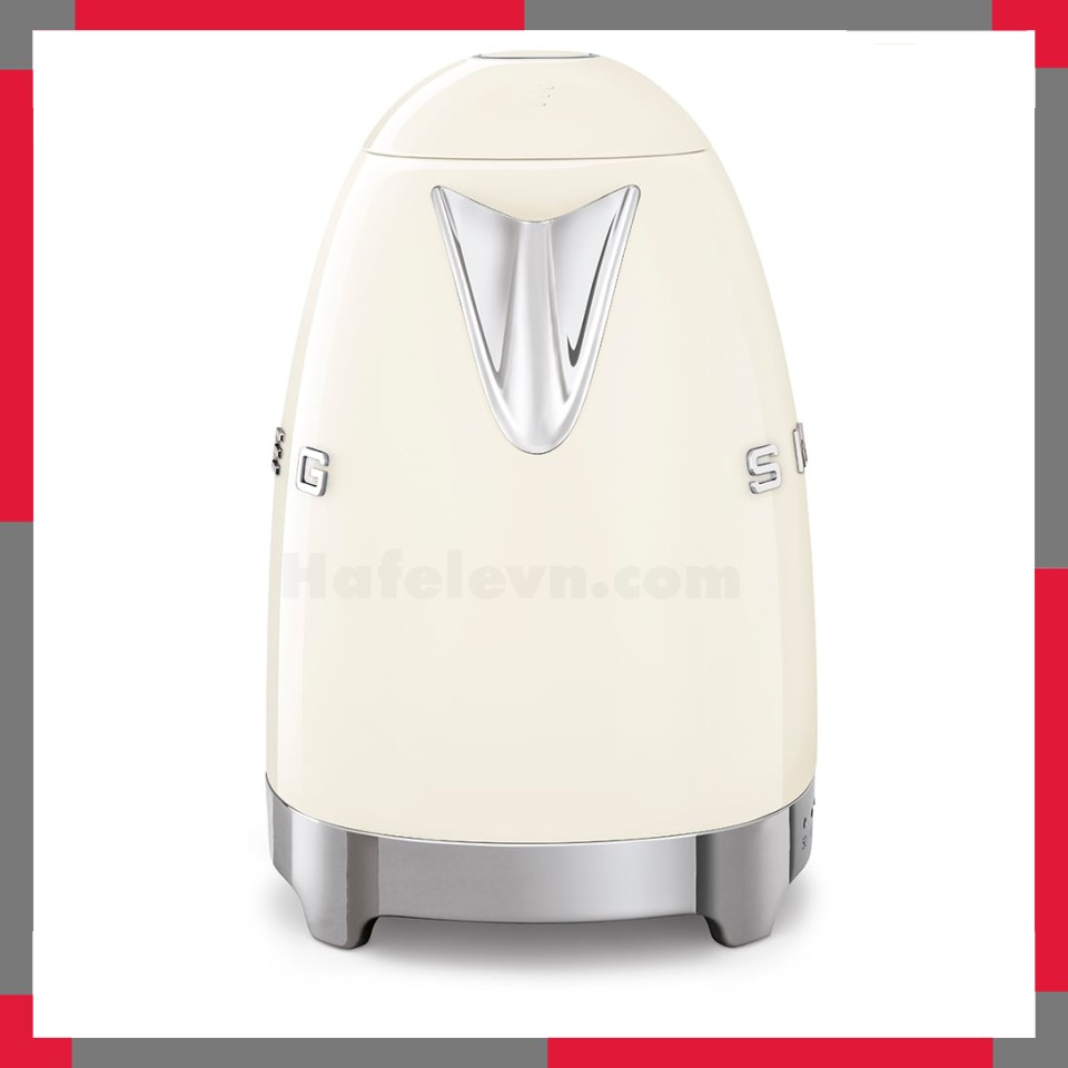 Ấm đun siêu tốc có nhiệt độ hiệu Smeg model KLF04CREU màu kem