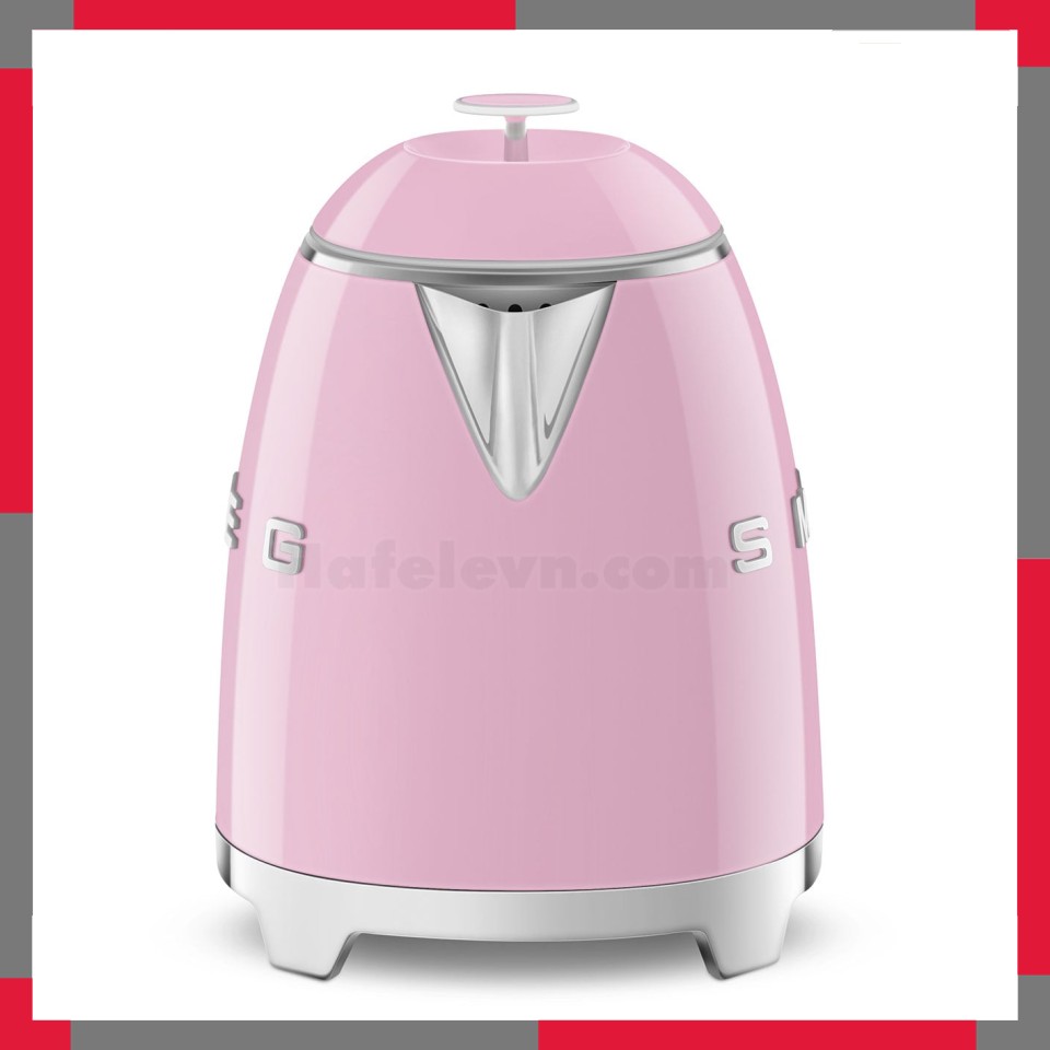 Ấm đun siêu tốc mini hiệu Smeg model KLF05PKEU màu hồng