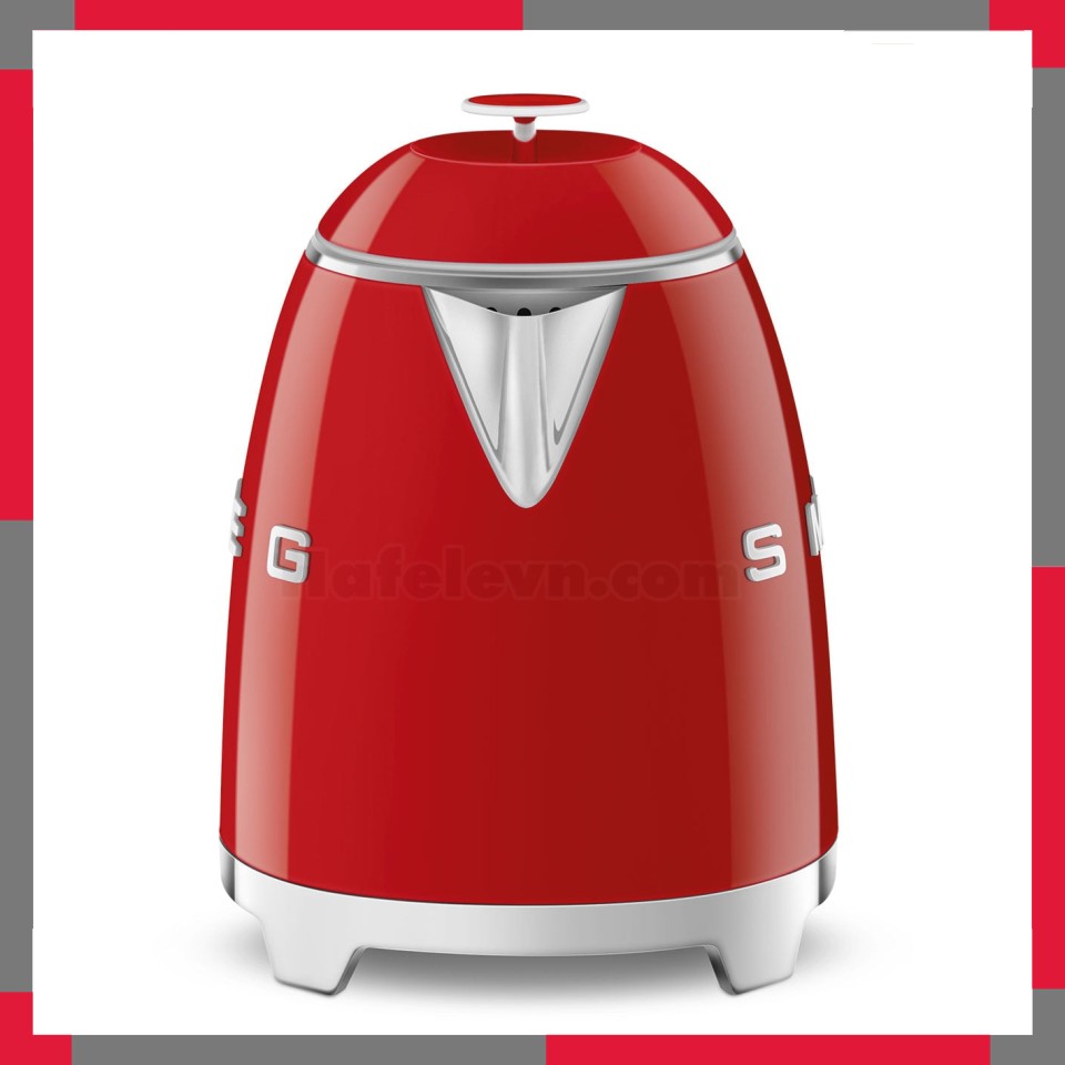 Ấm đun siêu tốc mini hiệu Smeg model KLF05RDEU màu đỏ