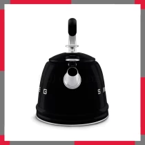 Ấm đun từ thổi sáo hiệu Smeg model WKF01BLEU, màu đen
