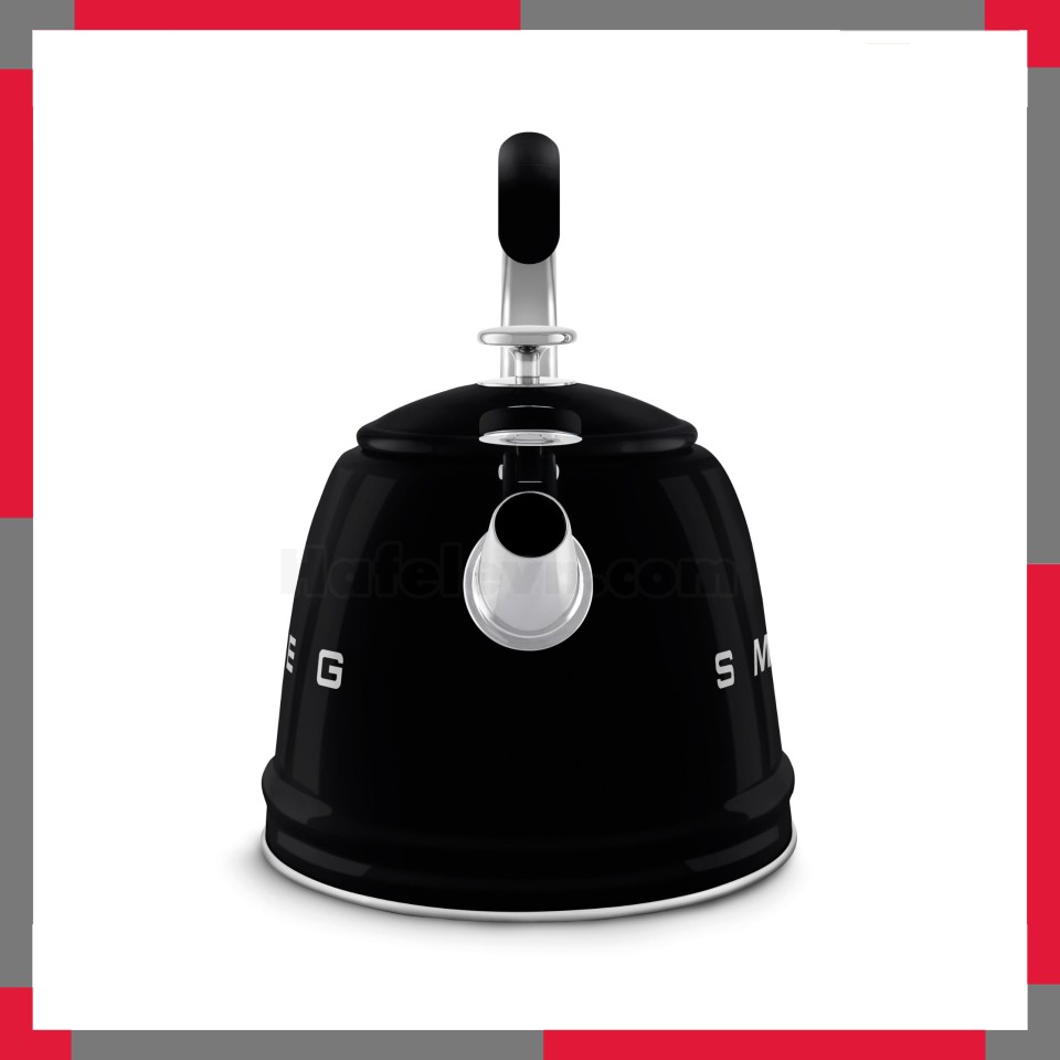 Ấm đun từ thổi sáo hiệu Smeg model WKF01BLEU, màu đen