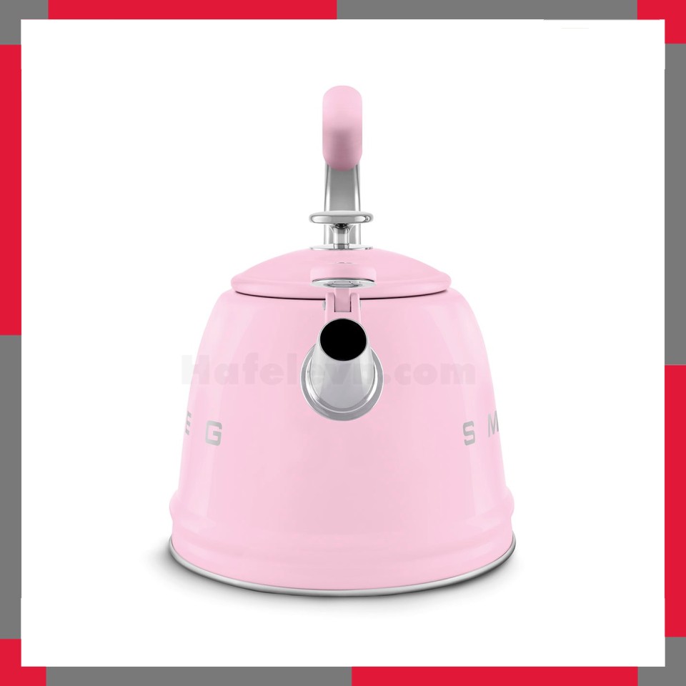 Ấm đun từ thổi sáo hiệu Smeg model WKF01PKEU, màu hồng