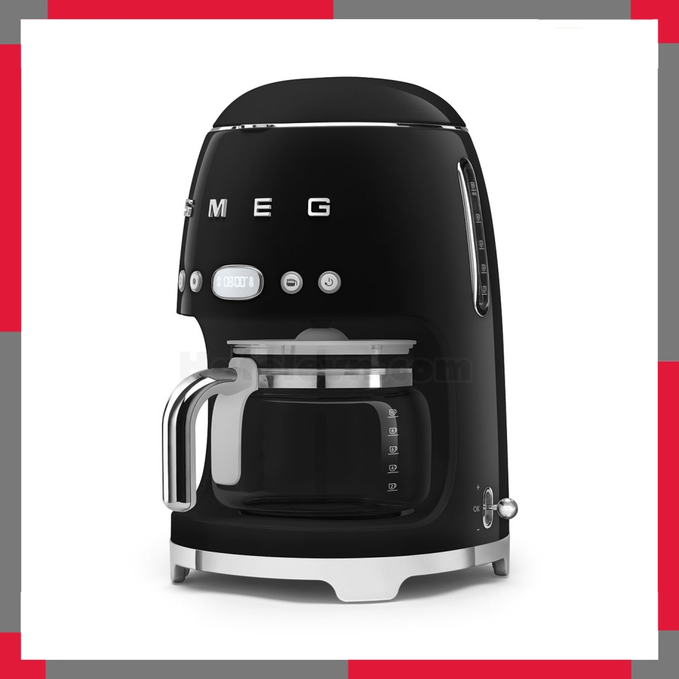Ấm pha cà phê Smeg 50's Style DCF02BL