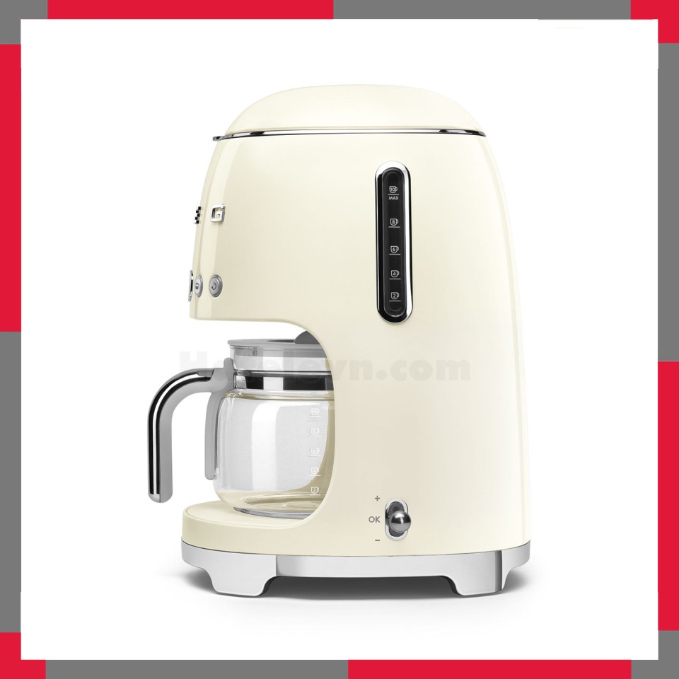 Ấm pha cà phê Smeg 50's Style DCF02CR