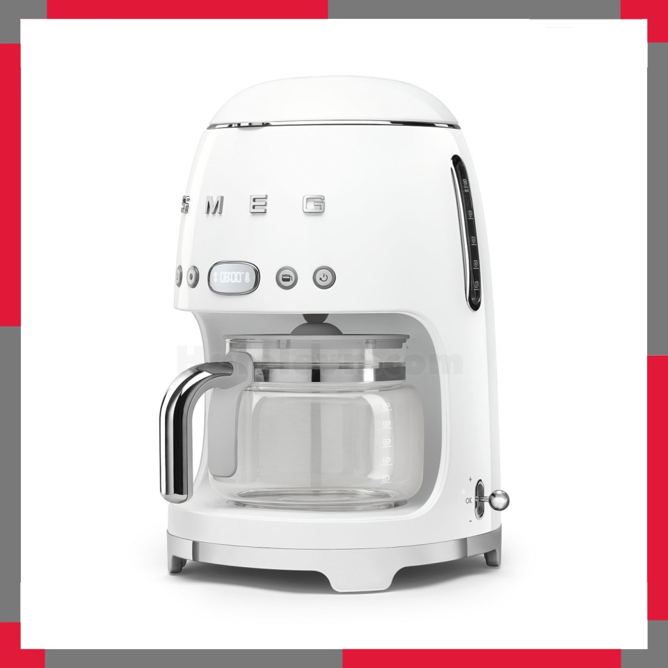 Ấm pha cà phê Smeg 50's Style DCF02WH